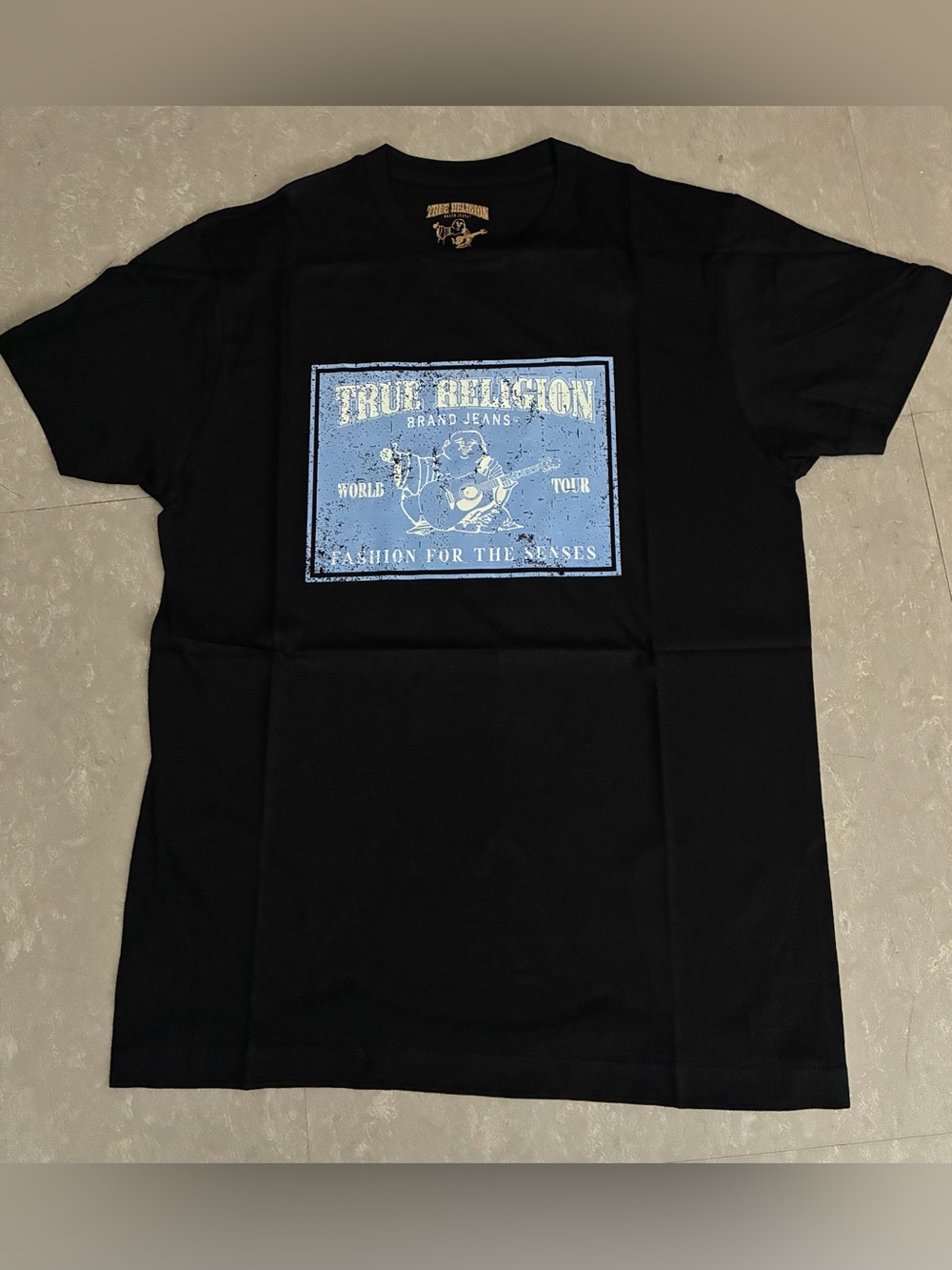 New Men’s True Religion  Black Graphic T-shirt Size M